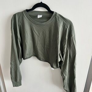 TNA Green Cropped longsleeve